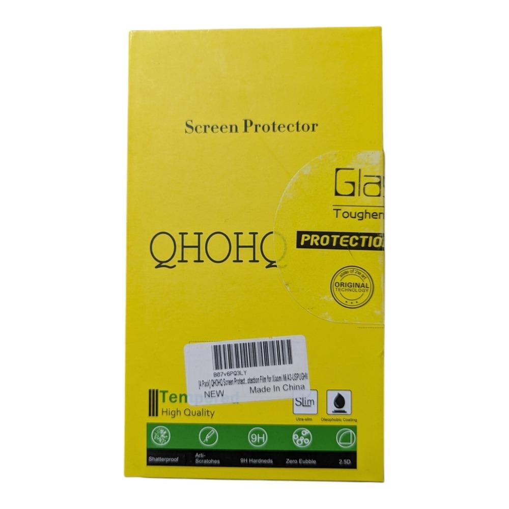 G6. QHOHQ Tempered Glass Screen Protector For Xiaomi Mi A3 - 4 Pack